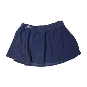 Adidas Stella McCartney Skort L‎ Navy Blue Stretch Athletic Tennis Activewear
